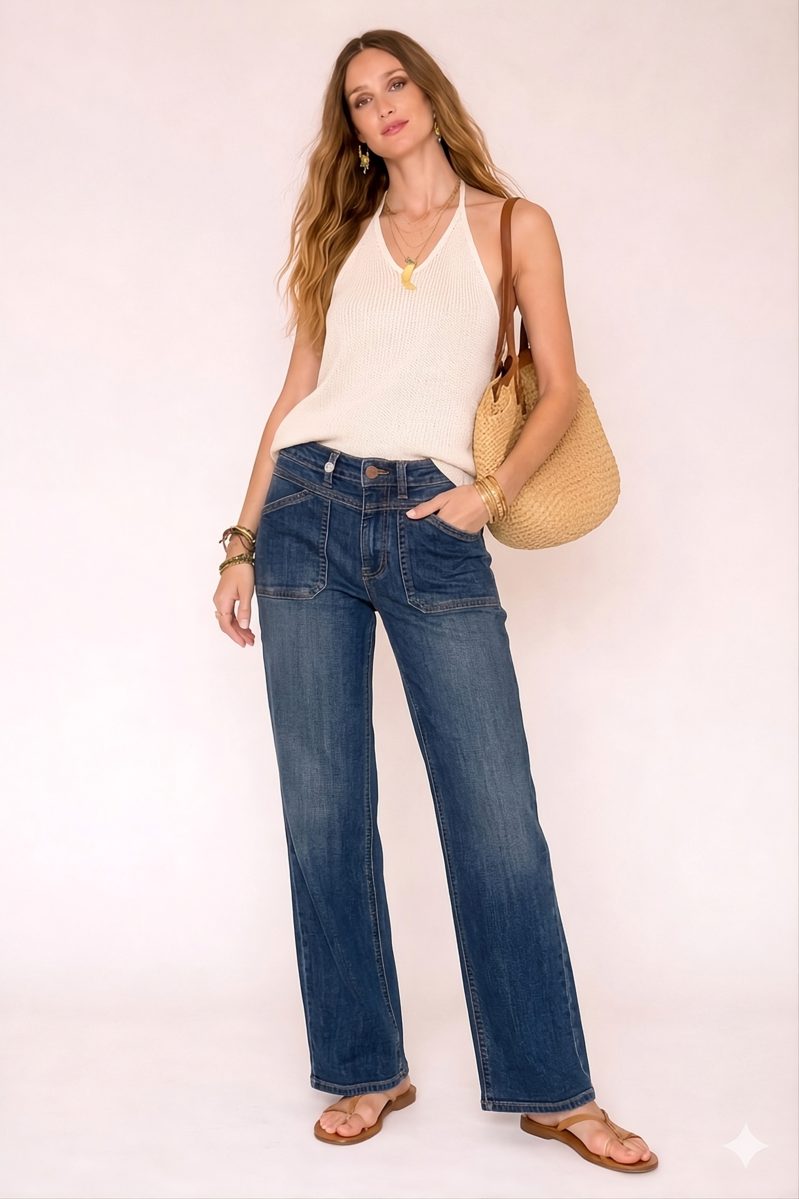 PANTALÓN MENILMONTANT ALABAMA COLOR AZUL OSCURO 1